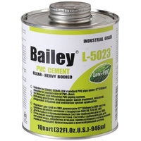 Клей для ПВХ (946 мл.) для больших диаметров Bailey