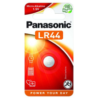 Батарейка Panasonic, LR44 (357A, G13), щелочная, 1.5 В, блистер, 7478