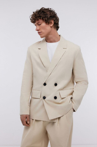 BAON Двубортный пиджак на пуговицах с карманами (арт. BAON B6224002)