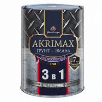 Грунт-эмаль 3в1 быстросохнущая Akrimax-Premium, матовая, шоколадная, 1.7 кг