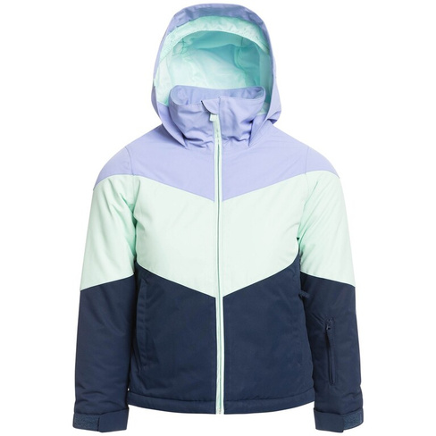 Куртка Roxy для девочек, синий / зеленый / фиолетовый