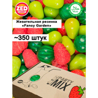 Жевательная резинка "Забавный сад" от ZED Candy в упаковке 2 кг, 23 мм (для праздников и торговых автоматов) KIDS'TOP