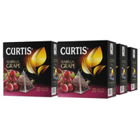 Чай черный Curtis Isabella Grape в пирамидках, мальва, роза, 20 пак., 6 уп. CURTIS