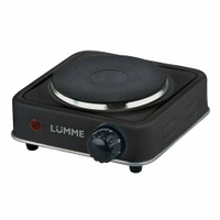 Плитка электрическая настольная LUMME LU-HP3640D/ 1 конфорка d 10/ электроплитка, черный Lumme