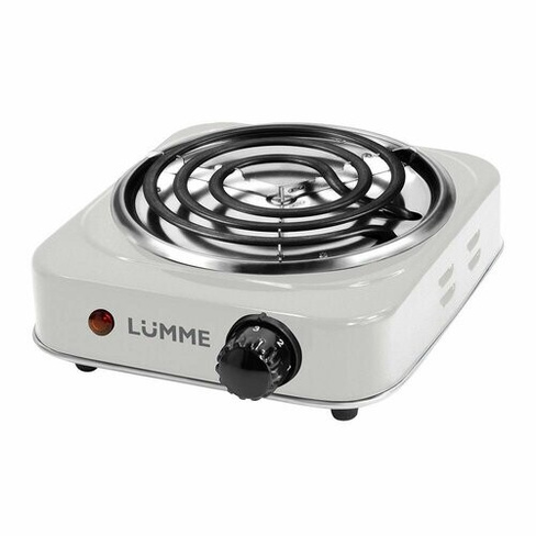 Плитка электрическая LUMME LU-3626 настольная 1 конфорка, белый Lumme