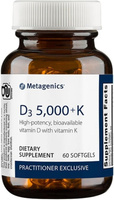 Metagenics Витамин D3 5000 МЕ с витамином K2 — 60 шт.