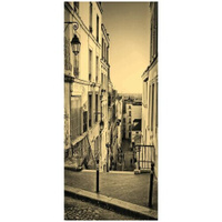 Самоклеящиеся фотообои "Парижский переулочек", размер: 90x210 см, эффект: сепия ФотоОбои.РФ