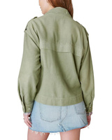 Куртка Lucky Brand Cropped Twill Utility Jacket, оливковый