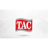 Tac - Комплект постельного белья из хлопкового атласа из норки и лазурного цвета