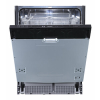Встраиваемая посудомоечная машина Weissgauff BDW 6026 D,3 года гарантии, 12 комплектов, Дисплей, Электронное управление,