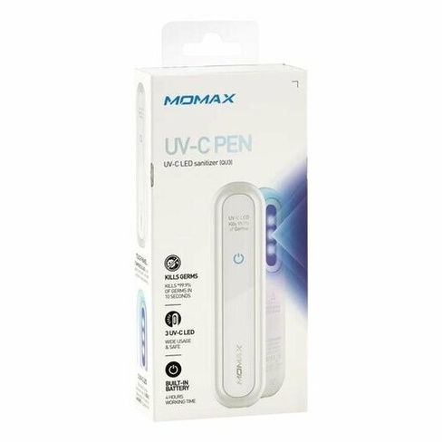 Ультрафиолетовая лампа Momax UV-C Pen Sanitizer Белая MOMAX