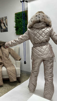 Лыжный костюм Mehalini с корсетной утяжкой: стиль, комфорт и надежная защита до -35 градусов - Без аксессуаров