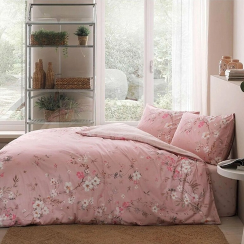 Комплект постельного белья Tac Julian Ranforce, розовый