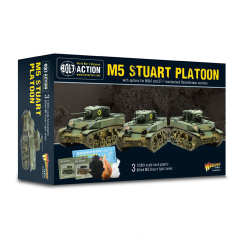 Фигурки Bolt Action: M5 Stuart Platoon Warlord Games