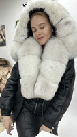 Женский зимний костюм Mehalini с натуральным мехом песца вуль: стиль и комфорт для холодных дней - Дополнительно широкий