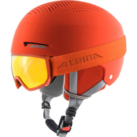 Детский комплект лыжного шлема Zupo+Scarabeo Jr Alpina, оранжевый