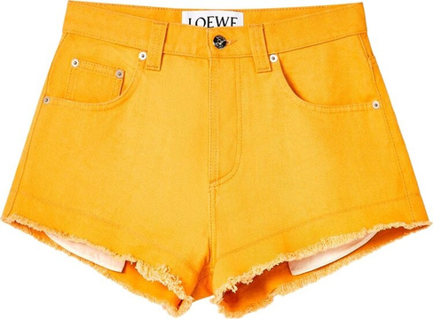 Шорты Loewe Denim Shorts 'Mandarin', оранжевый