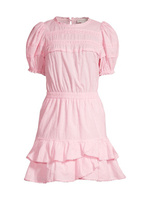 Мини-платье с пышными рукавами STELLAH, розовый