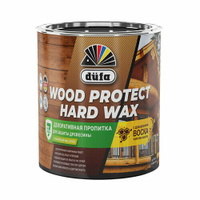 Антисептик Dufa Wood Protect Hard Wax декоративный для дерева белоснежный 0,75 л