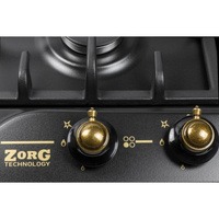 Встраиваемая газовая варочная панель ZorG BP5 FD rustical/black (EMY)