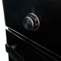 Встраиваемый электрический духовой шкаф Ginzzu HOE-255 черное стекло