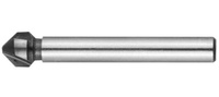 Зенкер ЗУБР ЭКСПЕРТ конусный с 3-я реж. кромками, сталь P6M5, d 10,4х50мм, цилиндрич.хв. d 6мм, для раззенковки М5 Зубр
