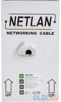 Кабель NETLAN CCA-UU004-5E-PVC-GY U/UTP 4 пары, Кат.5e, 100МГц, одножильный, CCA (омедненный алюминий), внутренний, PVC