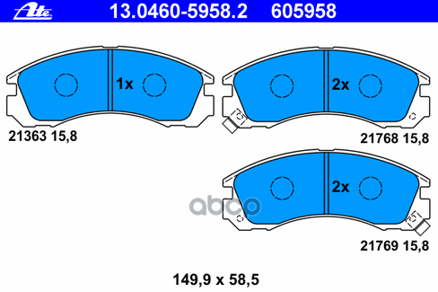 Колодки Тормозные Дисковые Передн, Citroen: C-Crosser 2.2 Hdi/2.4 16V 07-, C-Crosser Enterprise 2.2 Hdi/2.4 16V 09- Mits