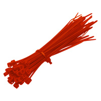 Стяжка кабельная Duwi 100x2,5 мм нейлоновая красная (25 шт.) (30220 9) Düwi