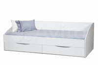 Кровать детская Фея-3 симметричная белый (Олмеко)
