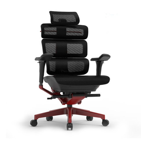 Игровое кресло Ergomax Evolution 2 PROMAX, вспененное сиденье, черный/красный