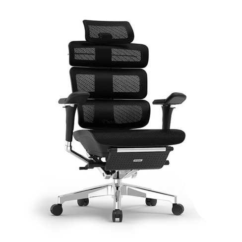 Игровое кресло Ergomax Evolution 2 PROMAX, вспененное сиденье, подставка для ног, черный