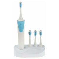 Электрическая зубная щётка Luazon LP-009, вибрационная, 8500 дв/мин, 4 насадки, 2хАА, синяя Нет бренда