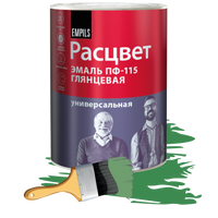 Эмаль ПФ-115 Расцвет 0.9 кг зеленая