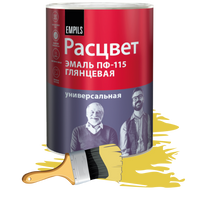 Эмаль ПФ-115 Расцвет 0.9 кг ярко-желтая