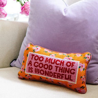 Декоративная подушка «Слишком много игл» Furbish Studio, цвет Orange