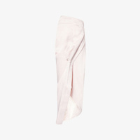 Обволакивающая тканая юбка миди со средней посадкой Issey Miyake, розовый