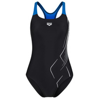 Купальник Arena Women's Dive Swimsuit Swim Pro Back, цвет Black/Blue China