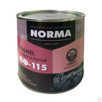 Эмаль Novocolor ПФ-115 НОРМА, красная (1,9 кг) литография