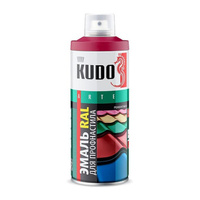 Эмаль для металлочерепицы Kudo KU-08017R RAL8017 шоколадно-коричневый (0,52 л)