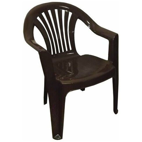 Садовое кресло, Садовый стул, Полипропилен, 56.7х57.8х82.5 см, цвет шоколад ГК Лидер