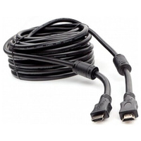 Кабель HDMI Cablexpert, 15м, v1.4, 19M/19M, черный, позол. разъемы, экран, 2 ферр коль