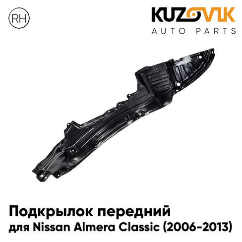 Подкрылок передний правый Nissan Almera Classic (2006-2013) KUZOVIK