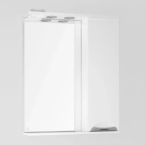 Зеркало-шкаф Style Line Жасмин 65 правый белый, с подсветкой