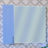 Зеркало-шкаф Sanflor Глория 85 левое голубое