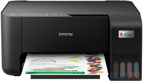 МФУ струйное "3-в-1" Epson EcoTank L3250 (цветное, А4, печать 5760x1440dpi,сканер 1200x2400pi, 33ppm ч/б, 15ppm цвет,100