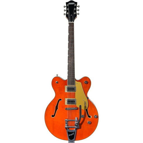 Gretsch Guitars G5622T Электроматический центральный блок с двойной прорезью и оранжевым пятном Bigsby