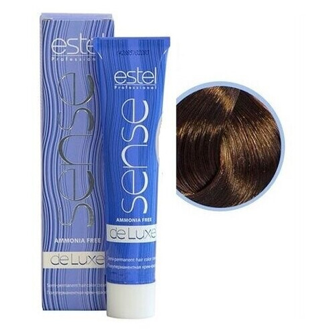 ESTEL Sense De Luxe полуперманентная крем-краска для волос, 5/47 светлый шатен медно-коричневый, 60 мл