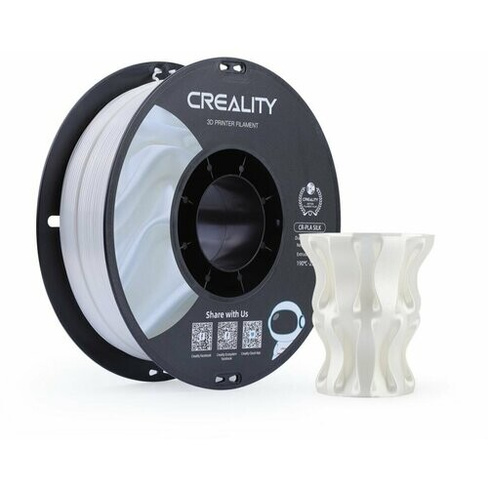 PLA Пластик для 3Д принтеров CREALITY CR-Silk White (Белый) 1.75mm, 1кг Creality
