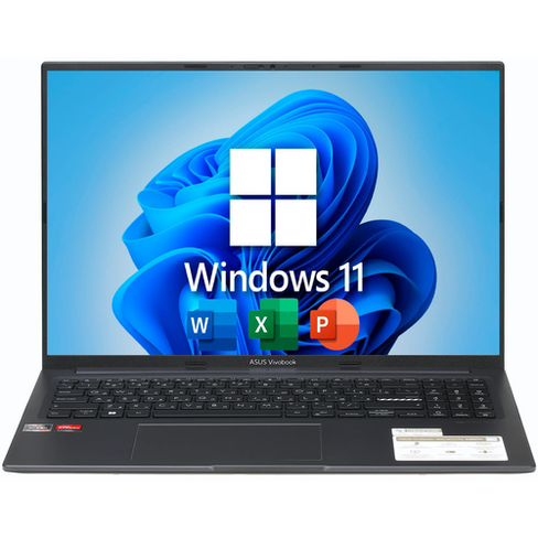 16" Ноутбук ASUS Vivobook 16 IPS, AMD Ryzen 7 7730U, RAM 16 ГБ DDR4, SSD 512 ГБ, AMD Radeon Graphics, Windows 11 Pro + O